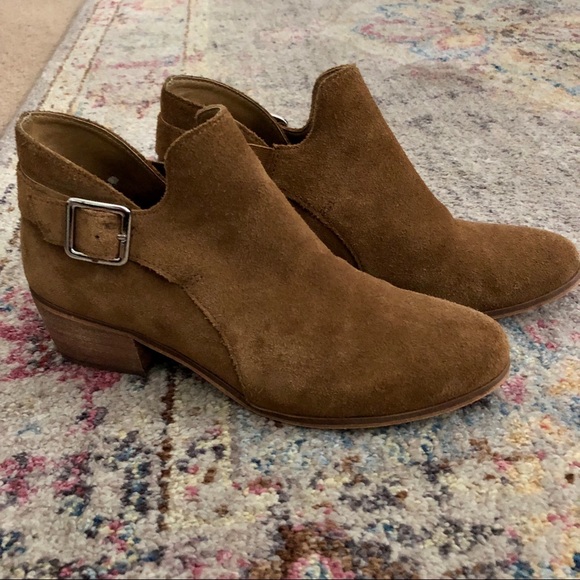 Susina Tan Leather Booties - Picture 3 of 5